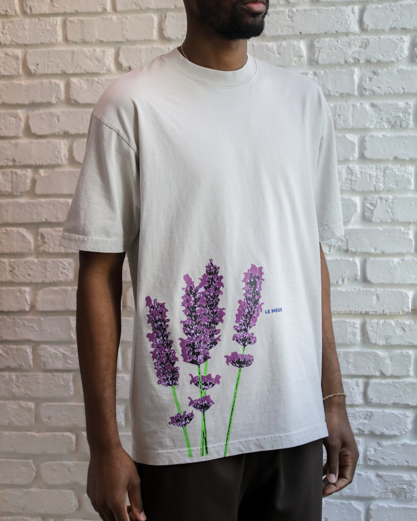 Lavender Graphic T-shirt - Cement
