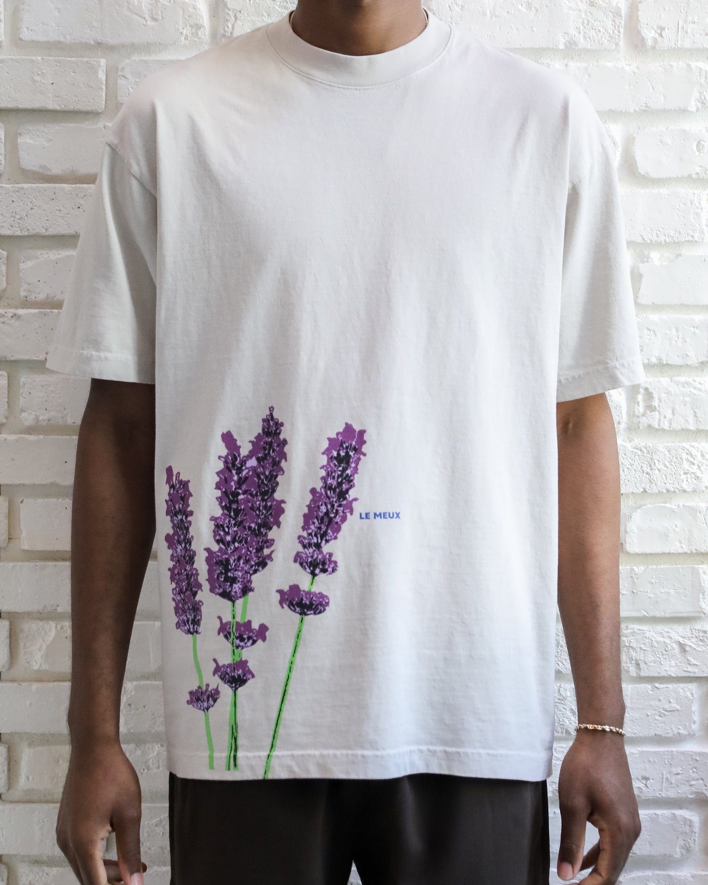 Lavender Graphic T-shirt - Cement