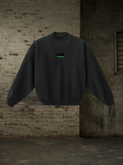 LM SPORTSWEAR CREWNECK - BLACK