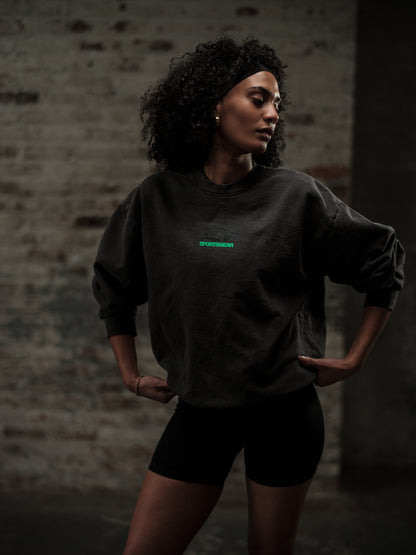LM SPORTSWEAR CREWNECK - BLACK