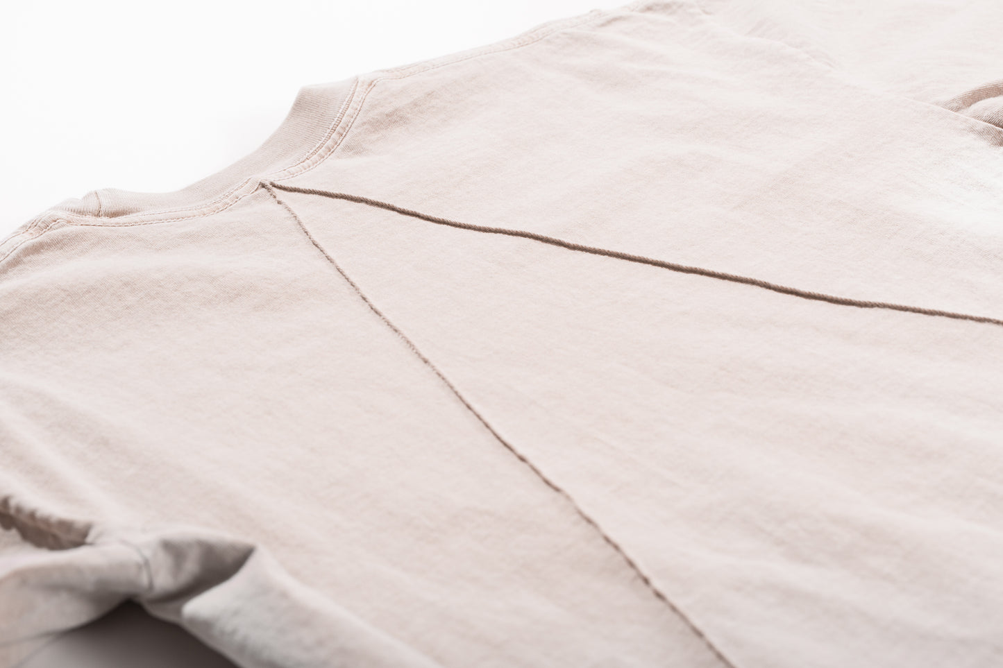 Seamed T-Shirt - Taupe