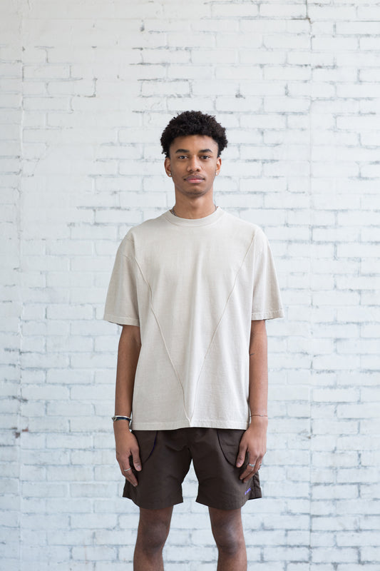 Seamed T-Shirt - Taupe