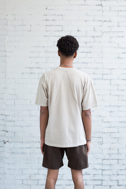 Seamed T-Shirt - Taupe