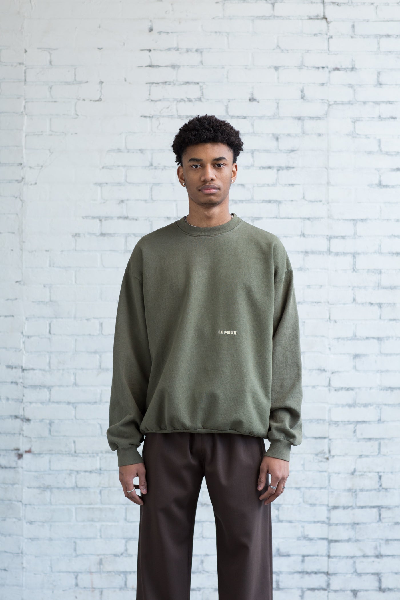 Lavender Crewneck - Army