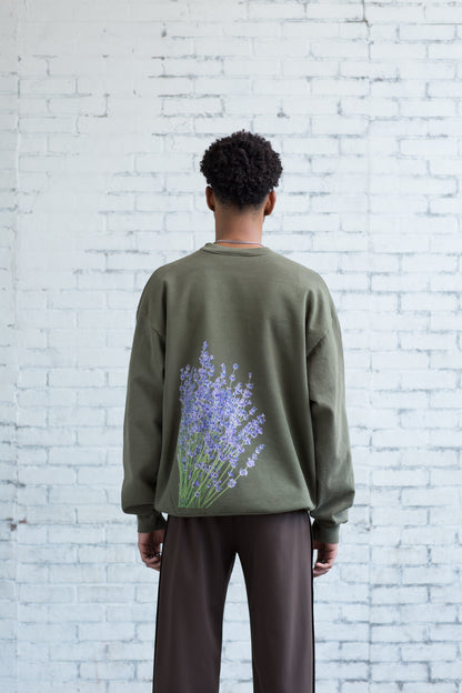 Lavender Crewneck - Army